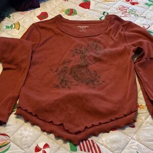 Arizona Jean Company Rust Long Sleeve Tee
